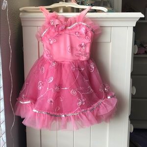 Little girls pink dress